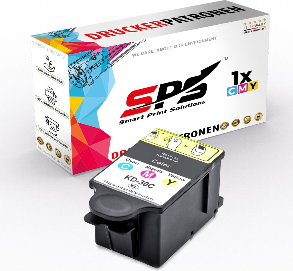 1x Kompatibel Kodak 3952371 30CLXL Druckerpatrone 3-Fabig für Diconix ESP 1.2