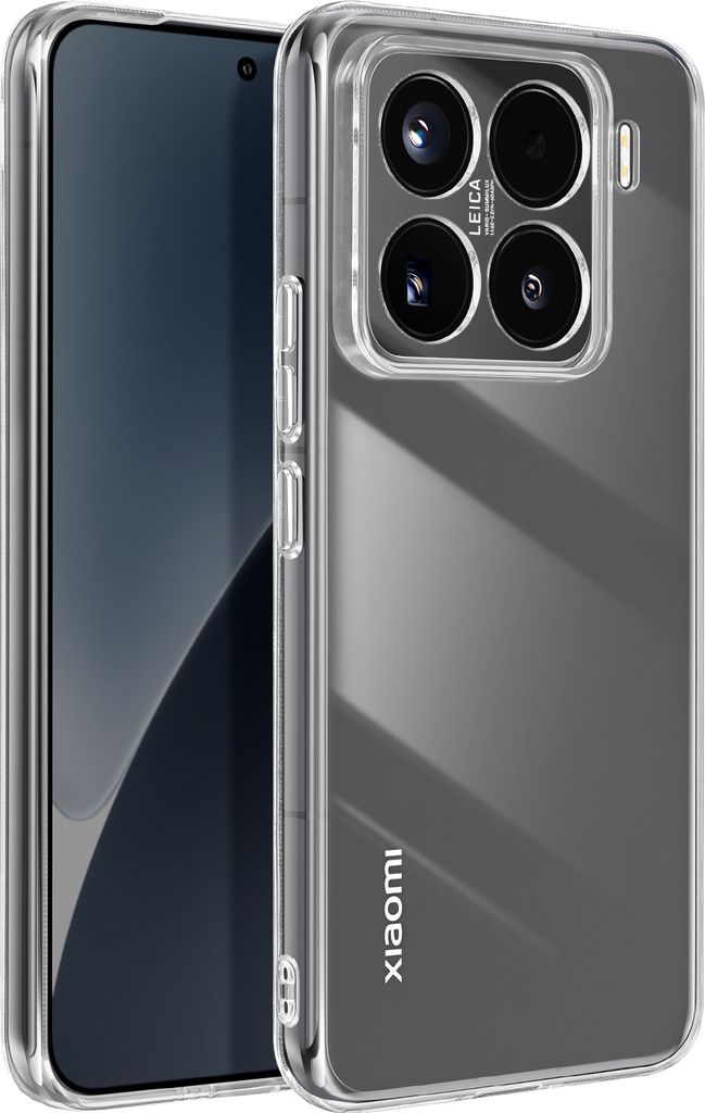 Avizar, Schutzhülle für Xiaomi 15 Pro – Silikonrahmen & Acrylrückseite, Transparent