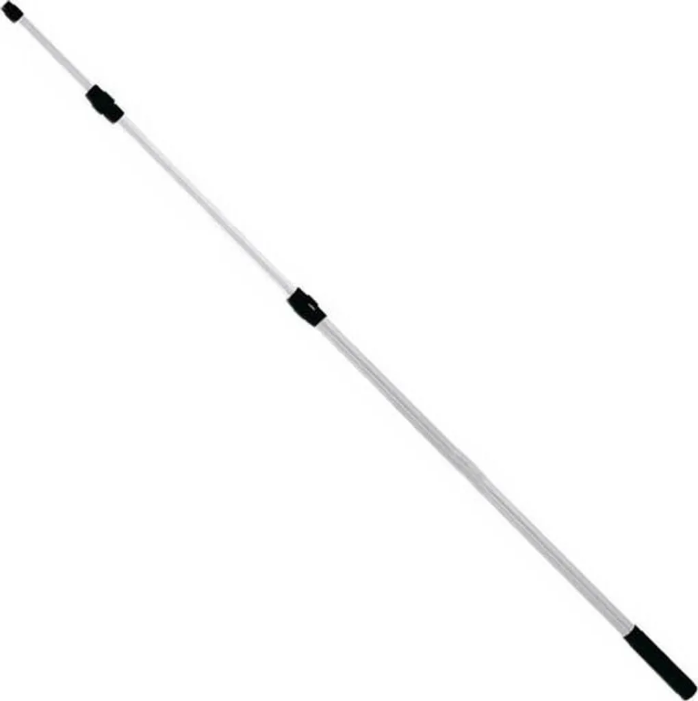 Manche d'épuisette long 3m Zunzun Aluminium Gris idéal bord de mer