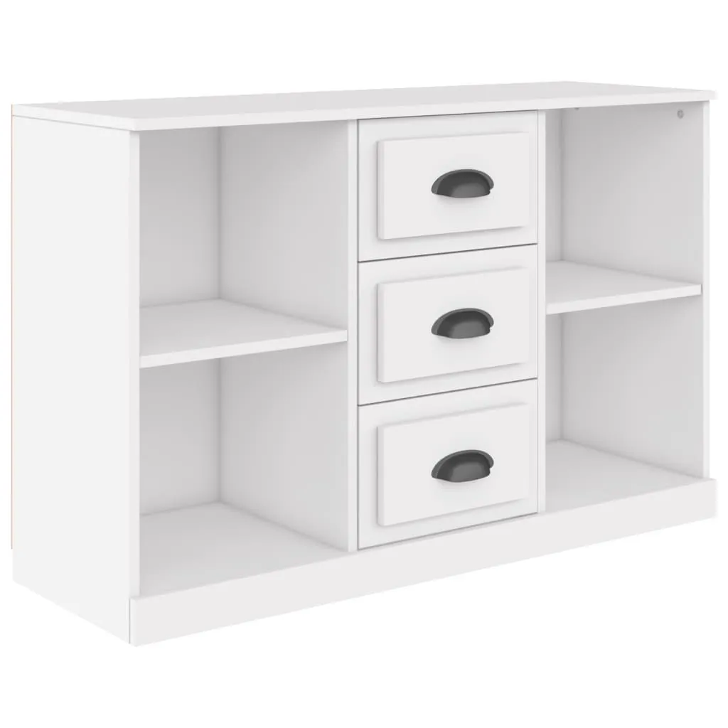 Mobile Credenza SYFAX Bianco 104cm - Design Moderno in Legno Multistrato