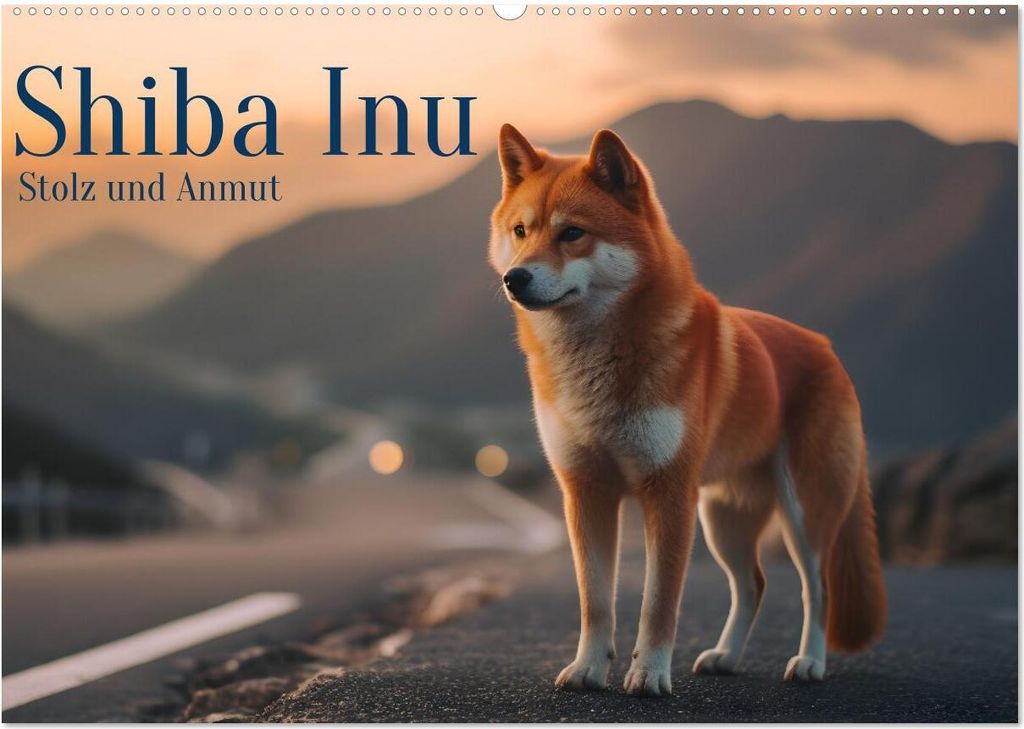 Shiba Inu - Stolz und Anmut (Wandkalender 2026 DIN A2 quer), CALVENDO Monatskalender