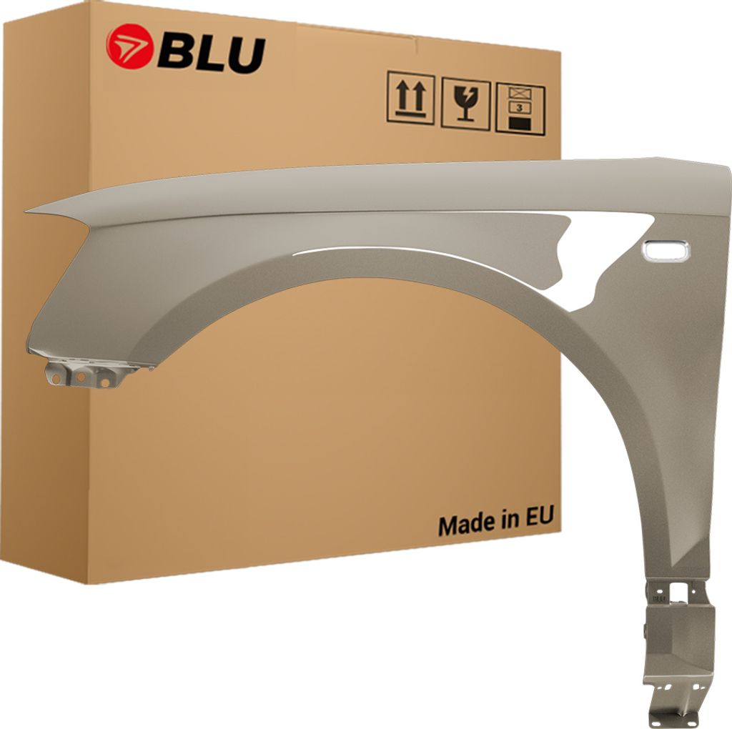 BLU Kotflügel Passend für Audi A3 8P II-generation LY1Q Links Gold DakarBeige | 2003-2008 | Vorderseite Vorne | Lackiert | Einbaufertig
