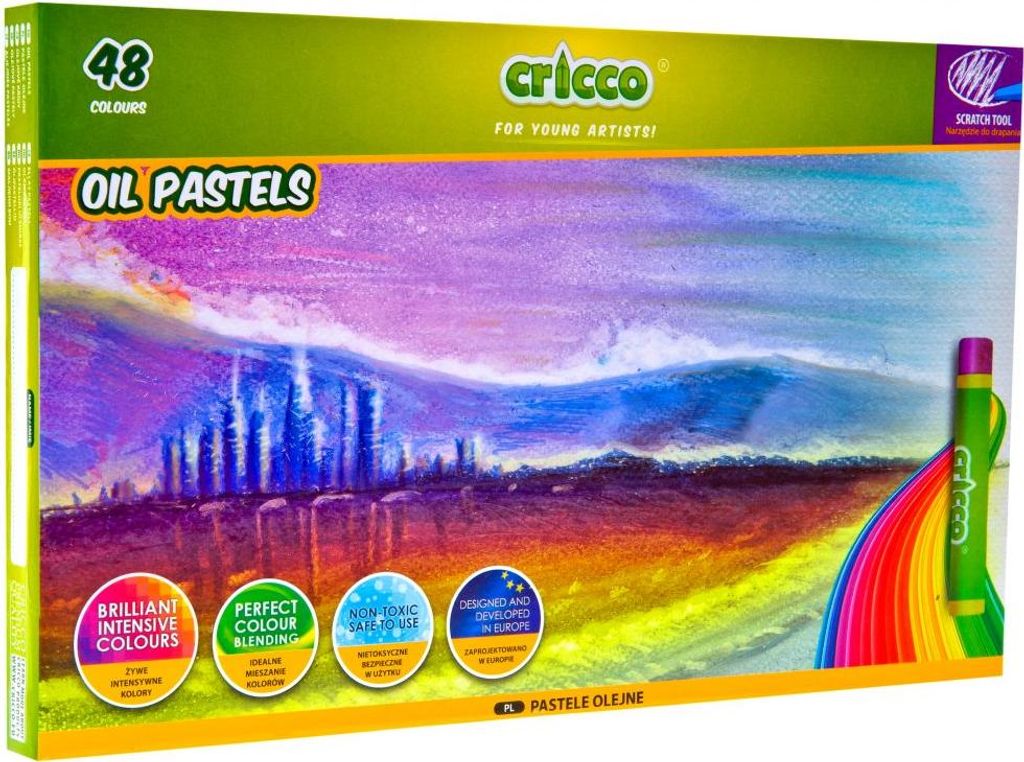 Cricco Ölpastelle 48 Farben CR418K48