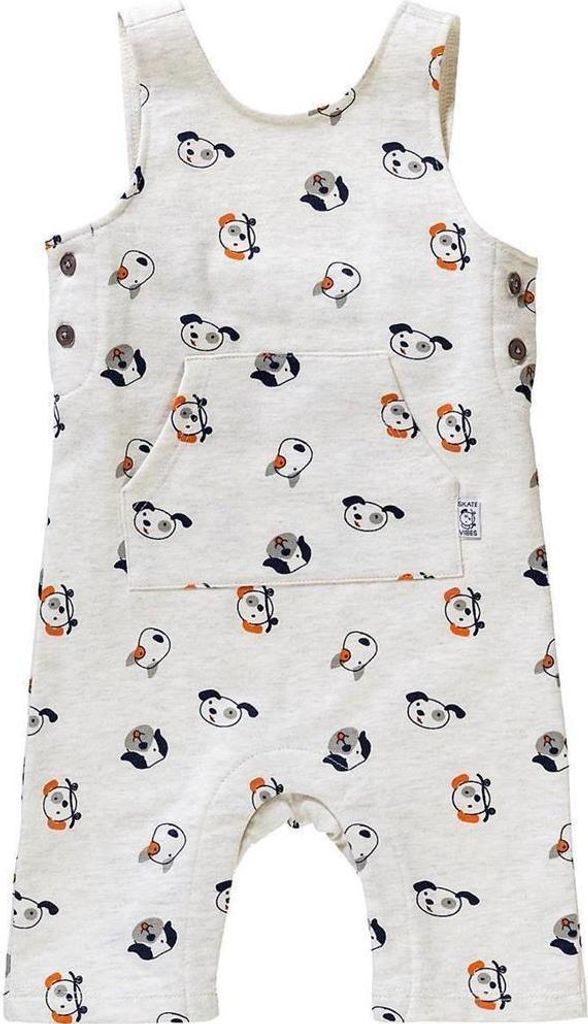 Lemon Beret Strampler Latzhose Hunde beige 68 Produktbild 