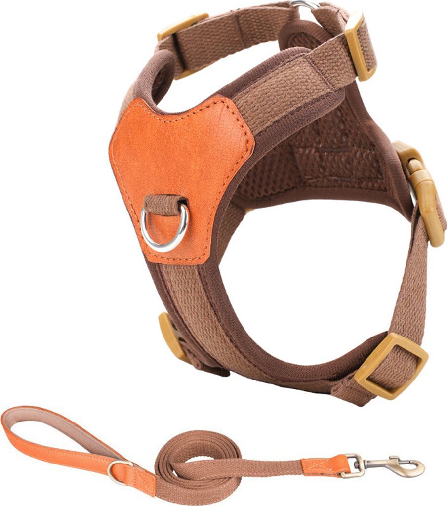 INF Bequemes, ausbruchsicheres Hundegeschirr und Leinen Set für Welpen XS