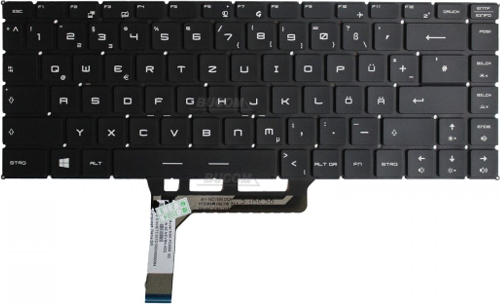 Tastatur für MSI Thin GF63 12UC-667 12UDX GS65VR 8RC 8RD GF65 P65 9SE PS42 PS63 beleuchtet Backlit