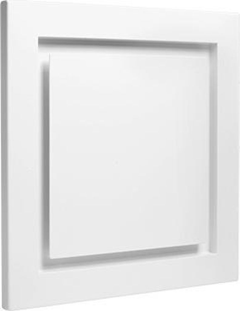 Kermi x-well Zu-/Abluftdurchlass SEA302 quadratisch aus Metall, weiß, NW 125 - Y2403125006K