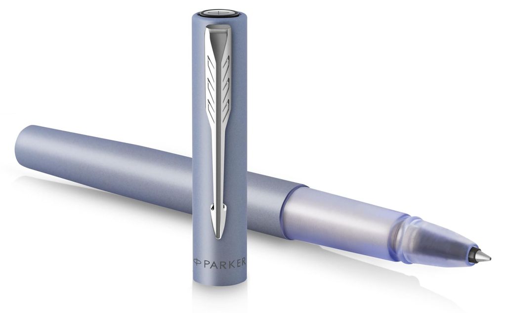 Parker Vector XL Metallic Silver Blue C.C. Rollerball F