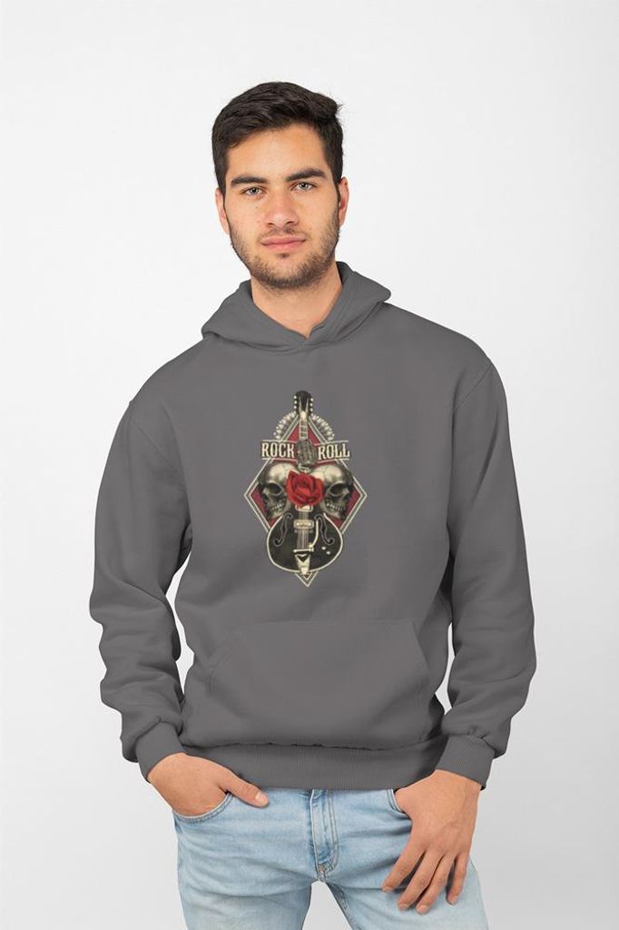 D&B Uni Hoodie ZN00014 Rock Anthrazitgrau-Größe 3XL