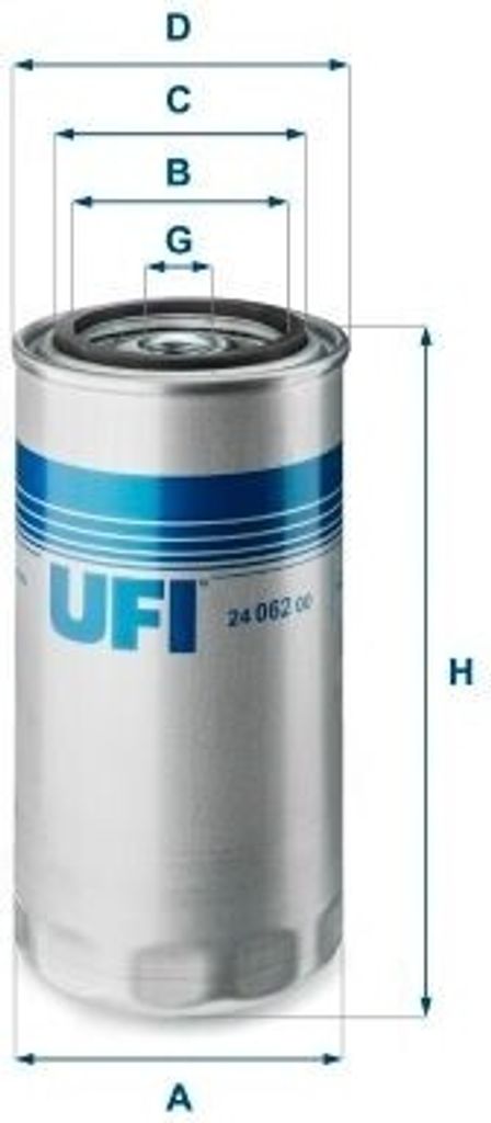 Kraftstofffilter UFI 24.062.00 Anschraubfilter