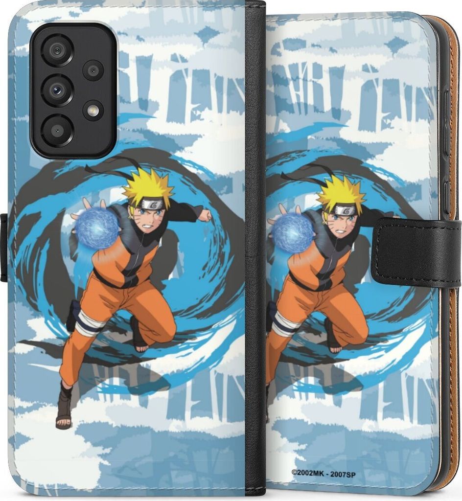 DeinDesign Klapphülle für Samsung Galaxy A33 5G Handytasche Lederhülle Tasche Manga Naruto Shippuden Offizielles Lizenzprodukt