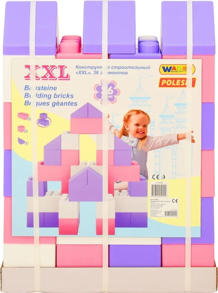 Polesie Wader Blocs de Construction XXL 36 pcs - Jeu de Chantier Géant