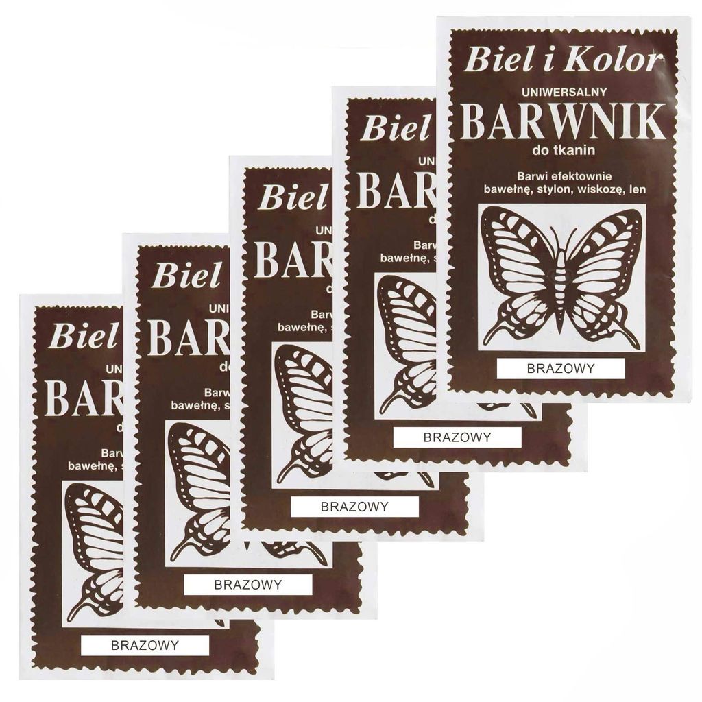 5 x 10g Batikfarbe dunkelbraun