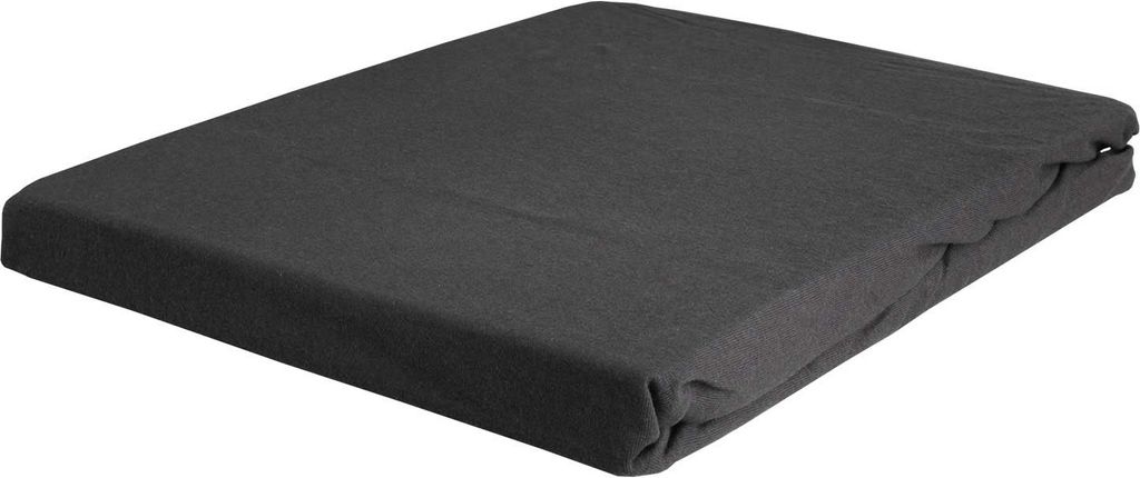 Topper-Spannbettlaken - Titanium - Elastic-Jersey - 90 x 190 cm