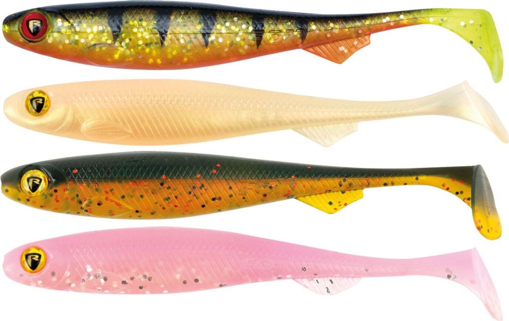 Fox Rage Ultra UV Mixed Colour Lure Packs | Slick Shad - 11cm (5 Stk.)