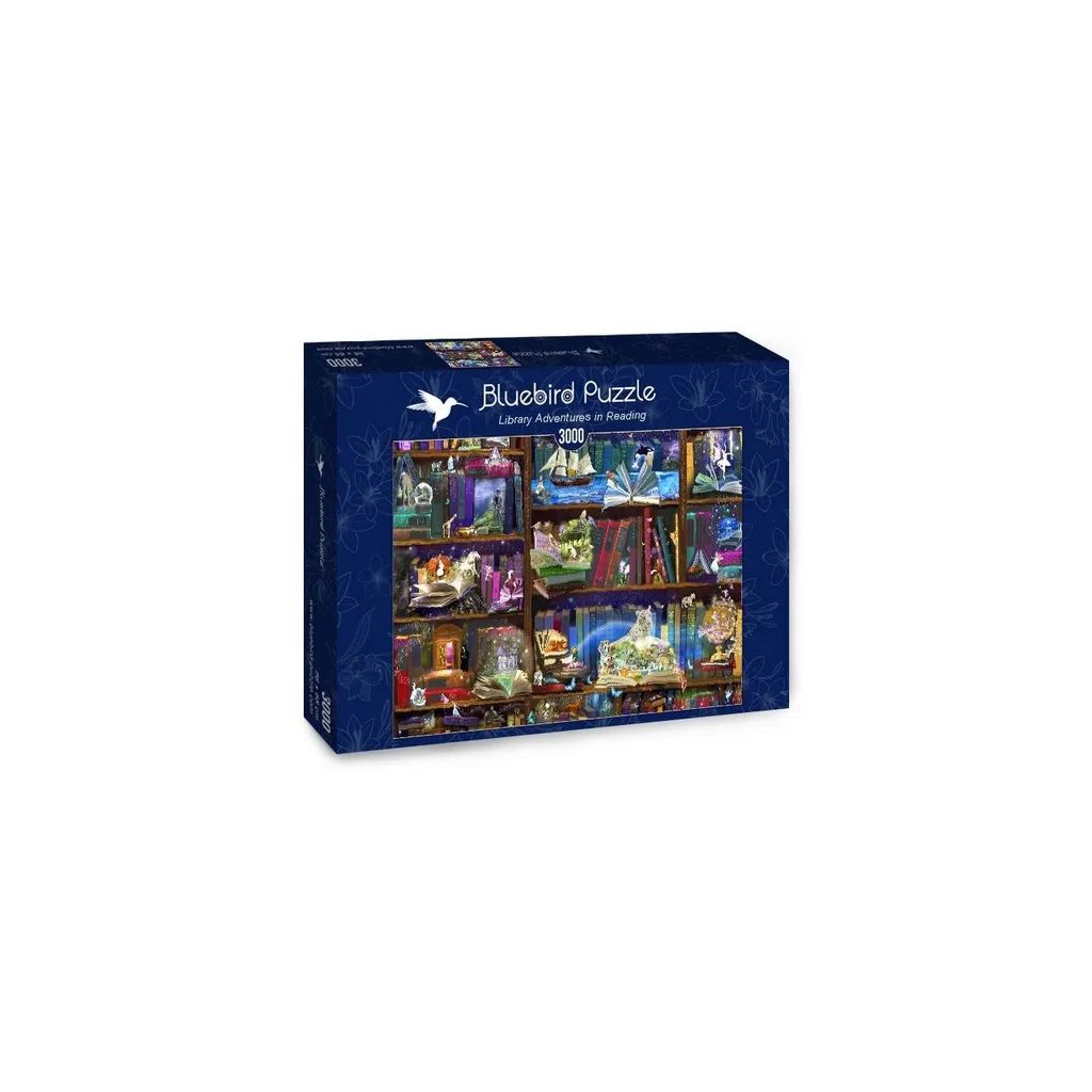 Puzzle 3000 pièces Bluebird Aventure Bibliothèque : fini le stress ! - 2