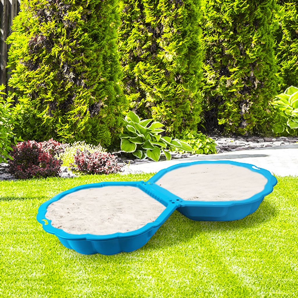 Sandmuschel Sandkiste MINISANDY, hellblau