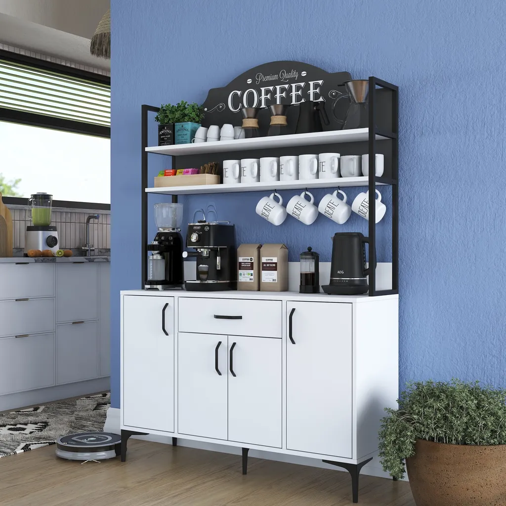 Skye Decor JE130-2987 Armoire Multi-usages Blanche 120 x 184 x 40 cm