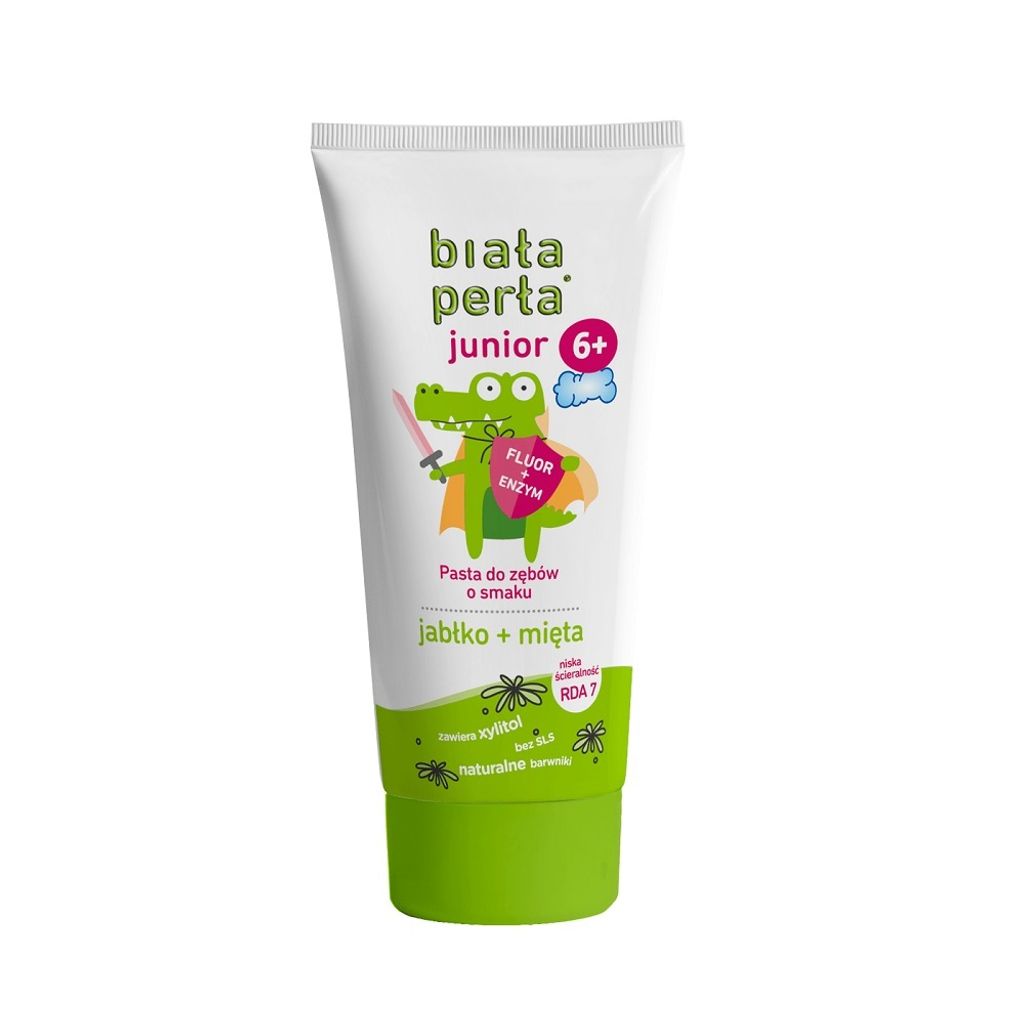 Dentifricio White Pearl Junior 6+ gusto mela-menta, 75 ml Immagine del prodotto 