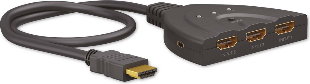 Goobay Serie 2.0 HDMI-Switch - Schwarz