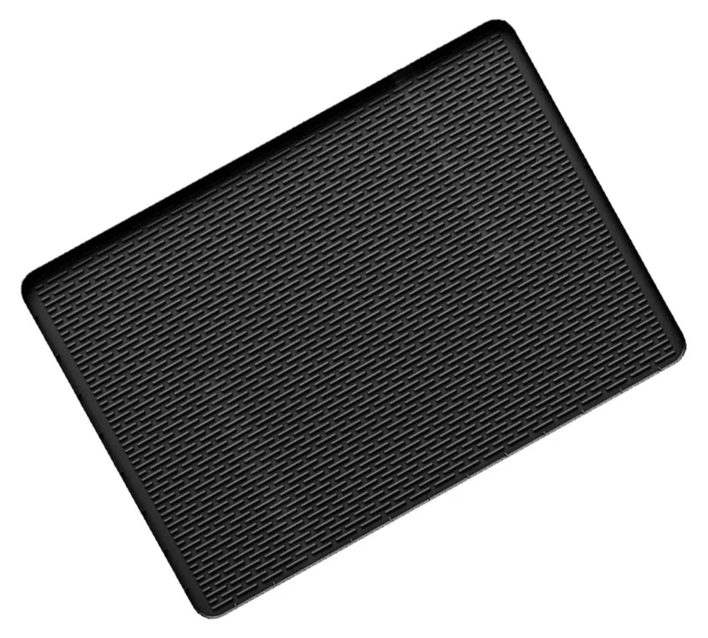 Tapis de litière chat silicone anti-déversement format XL noir - 4