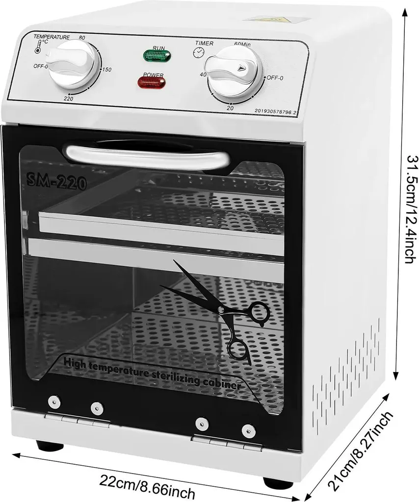 Armoire de stérilisation 220°C haute performance en métal blanc - 3