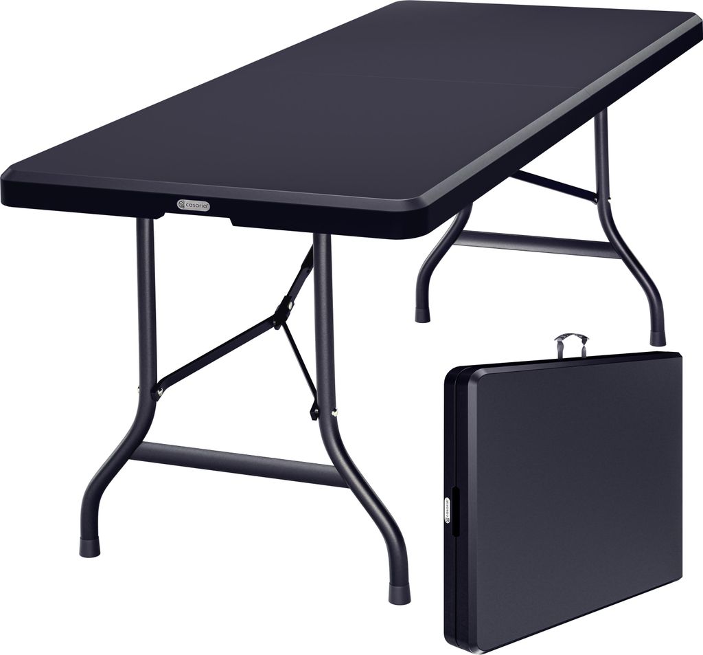 CASARIA® Table de camping pliante en plastique 183x75x73cm Image du produit 