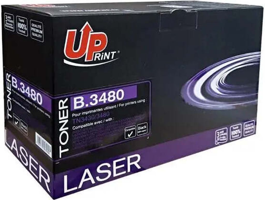 Toneris Uprint Brother TN3480/ TN3430 Noir 3584770893569