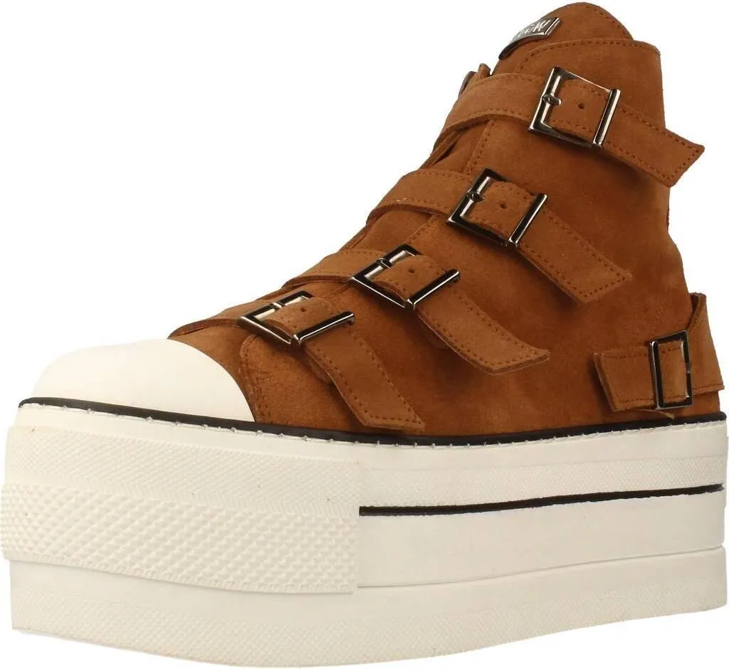 Baskets Femme Yellow Sif Marron - Chaussures de Running Légères et Design