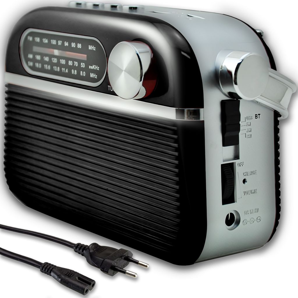 Retro rádio reproduktor Vintage rádio 1200 mAh přenosné FM Obrázek produktu 4