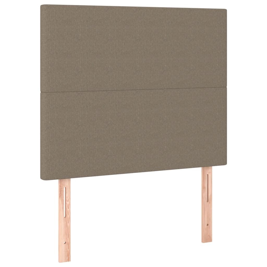 Kopfteil Taupe 80x5x118/128 cm Stoff