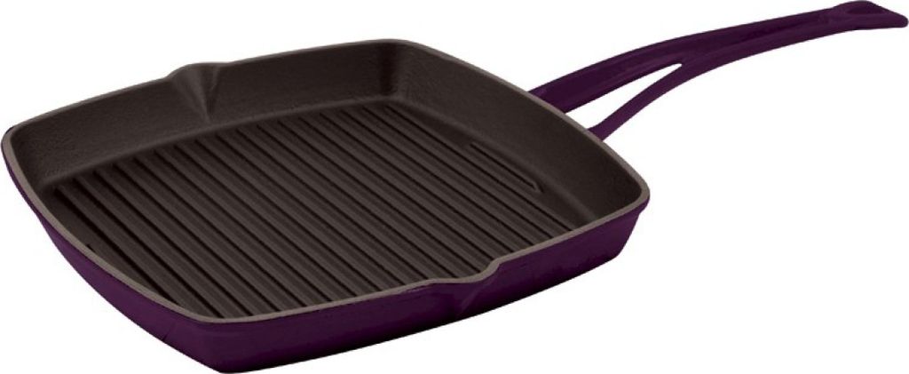 LAVA METAL Grillpfanne aus Gusseisen 26x26 cm - hellviolett