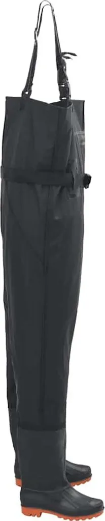 Waders Taille 42 Noir avec Bottes Soudées et Ceinture de Sécurité
