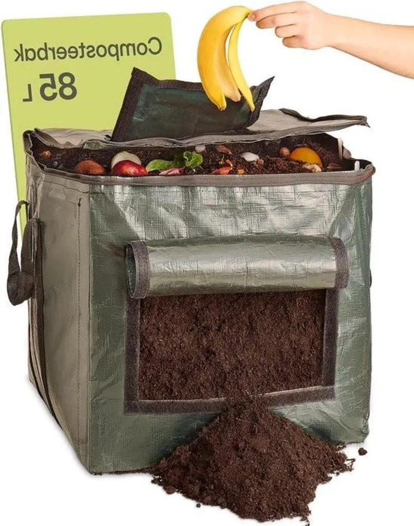 Bac à compost 85l pour transformer les déchets de cuisine en engrais