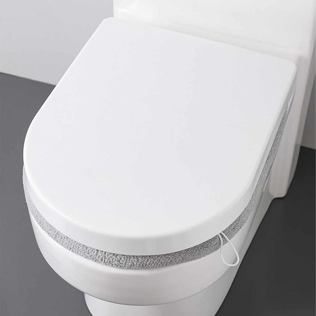 Verdickter Toilettensitzbezug Kissen Pads Badezimmer Toilettenkissen Toilettensitzkissen Wärmer Kissen Weiches Badezimmer Waschbares Toilettenkissen