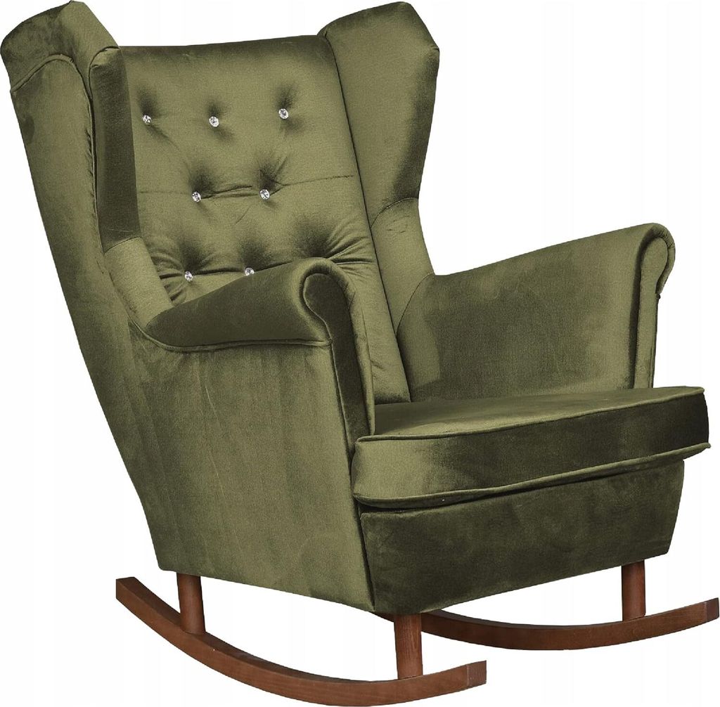 Family Meble Schaukelsessel Diana Relaxsessel Skandinavisch Bequemer Ohrensessel Loungesessel Fernsehsessel Für Wohnzimmer Schlafzimmer Büro (MON...