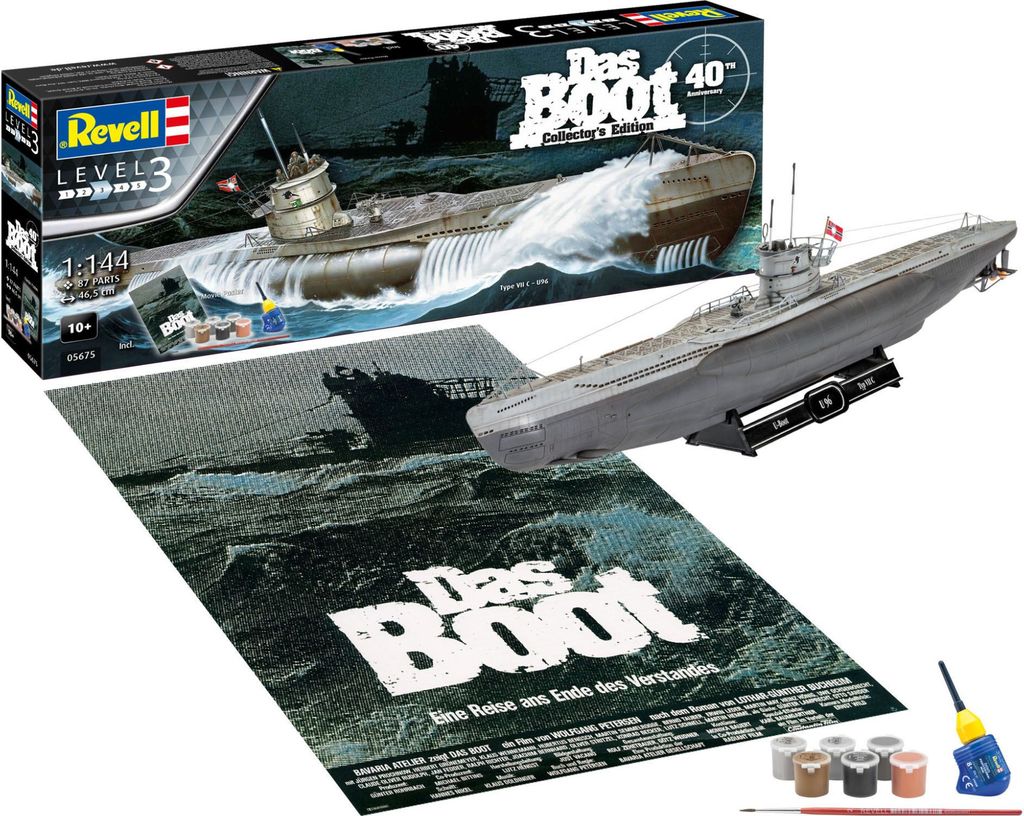 Revell Das Boot Gift Set 1/144 U-boot U96 Typ Vii C 40th Produktbild 