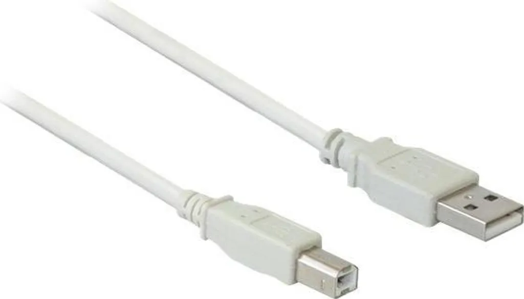 Câble USB 2.0 Type A-B 50cm gris - Transfert stable et format compact