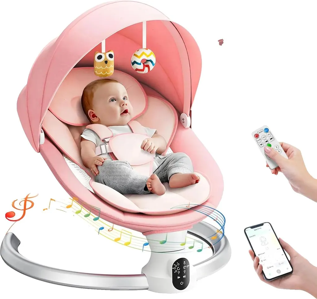 Balançoire bébé électrique 10kg avec plusieurs modes de contrôle S600