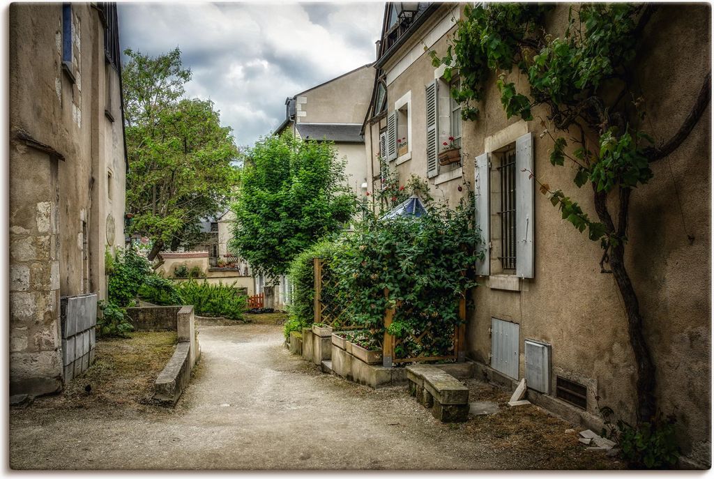 ARTland Leinwandbild Dorf in der Bretagne - Frankreich Größe: 90x60 cm