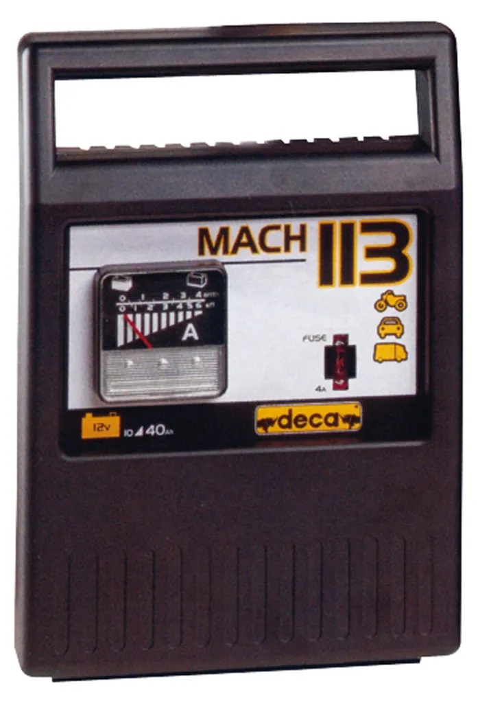 Chargeur Deca Mach 113 230V 40W avec protection contre surcharge 12V