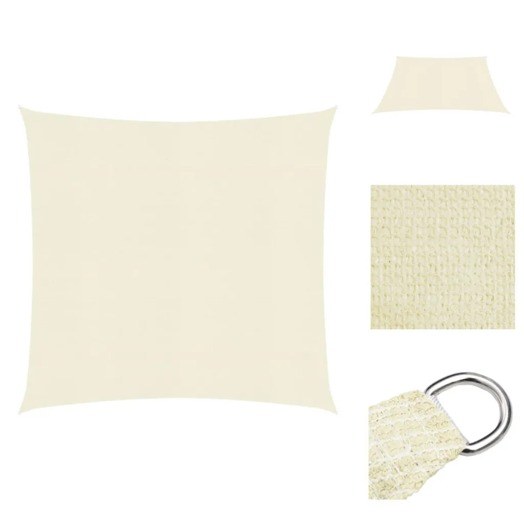 Sistemi Ombreggianti: Vela vidaXL 4x4m HDPE Crema 160g/m² | Design Outdoor