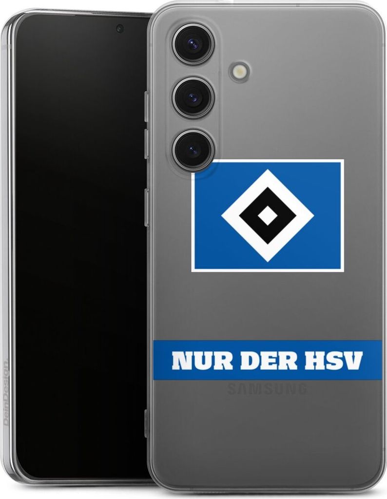 DeinDesign Handyhülle für Samsung Galaxy S25 Silikon Hülle Case Smartphone Schutzhülle HSV Hamburger SV Statement