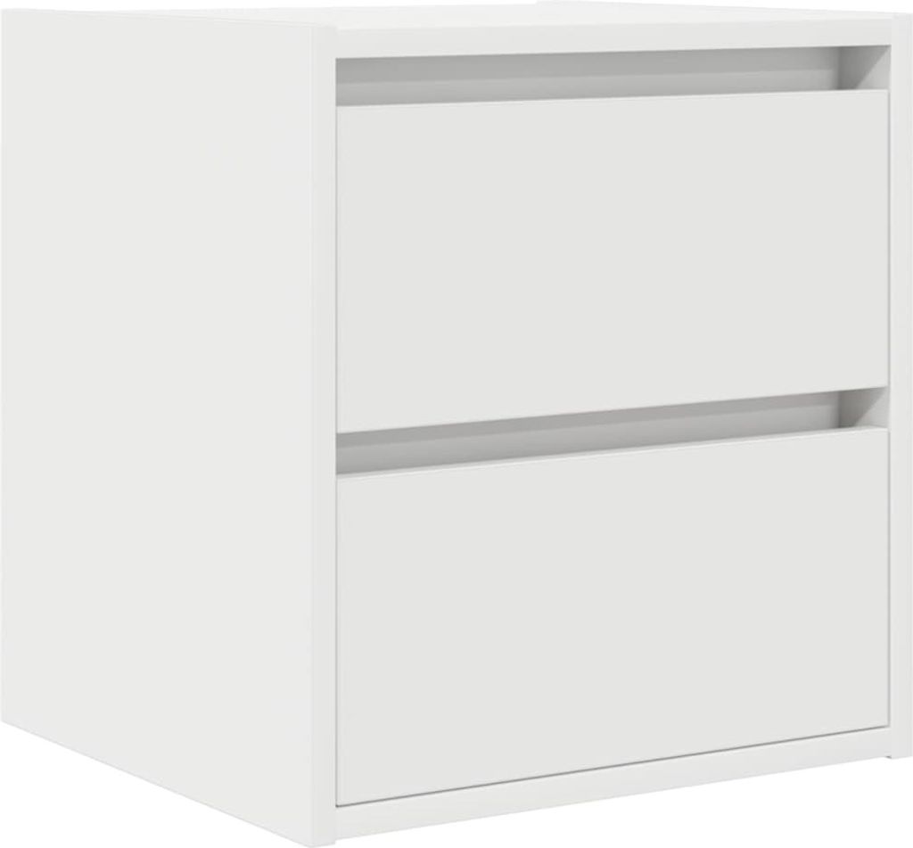 Wand-Nachttisch Weiß 38x34x40 cm