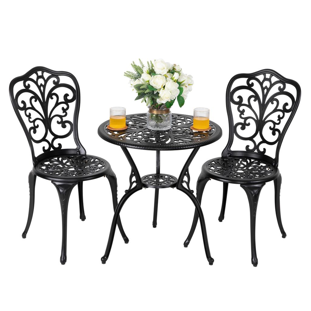 Avestar 3-teiliges Bistro Set aus Aluminiumguss, Produktbild 