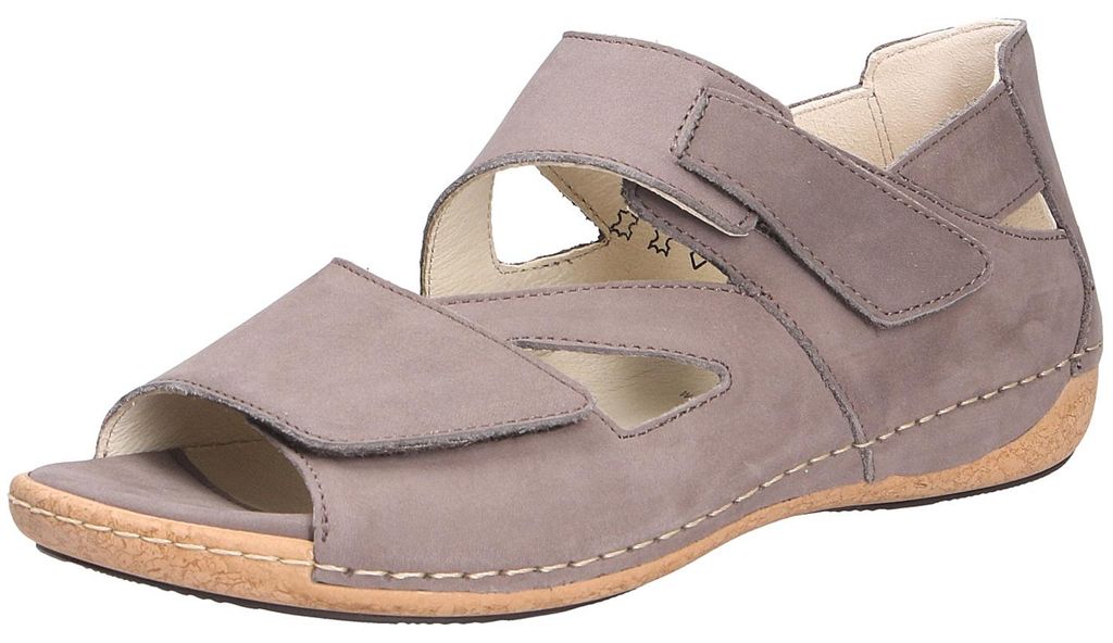Waldläufer Damen Sandale grau Größe EUR 42,5 Produktbild 