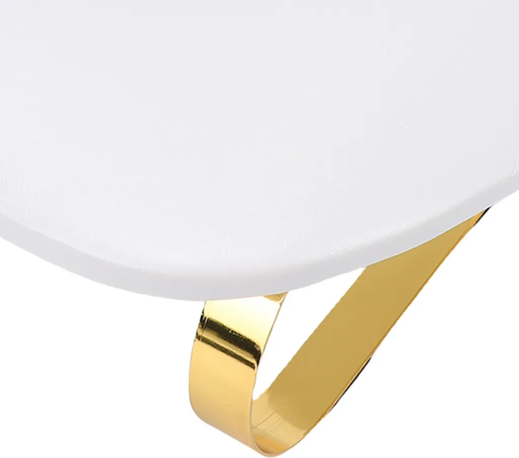 Repose-main ongles cuir Tech-PU blanc avec support mobile réglable U