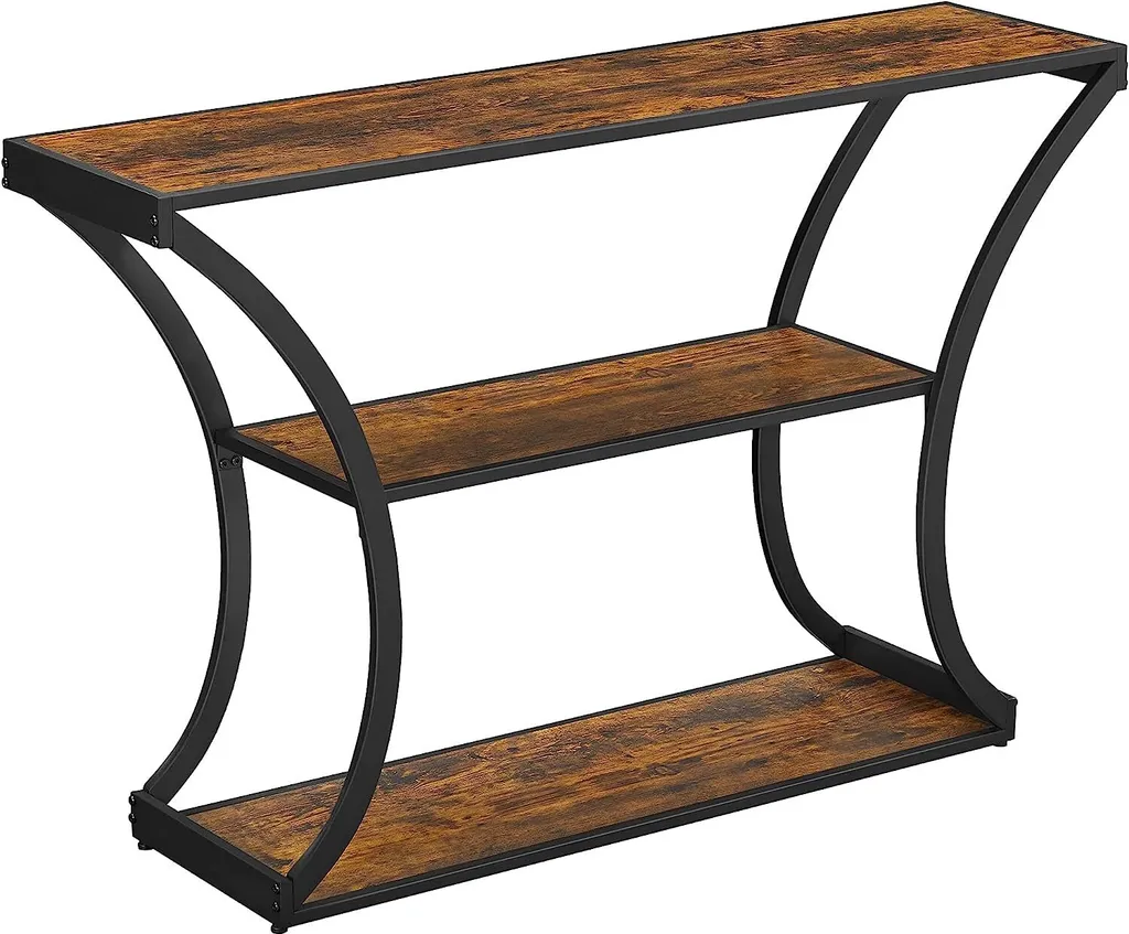 Table console VASAGLE Roogle marron rustique buffet d'entrée industriel