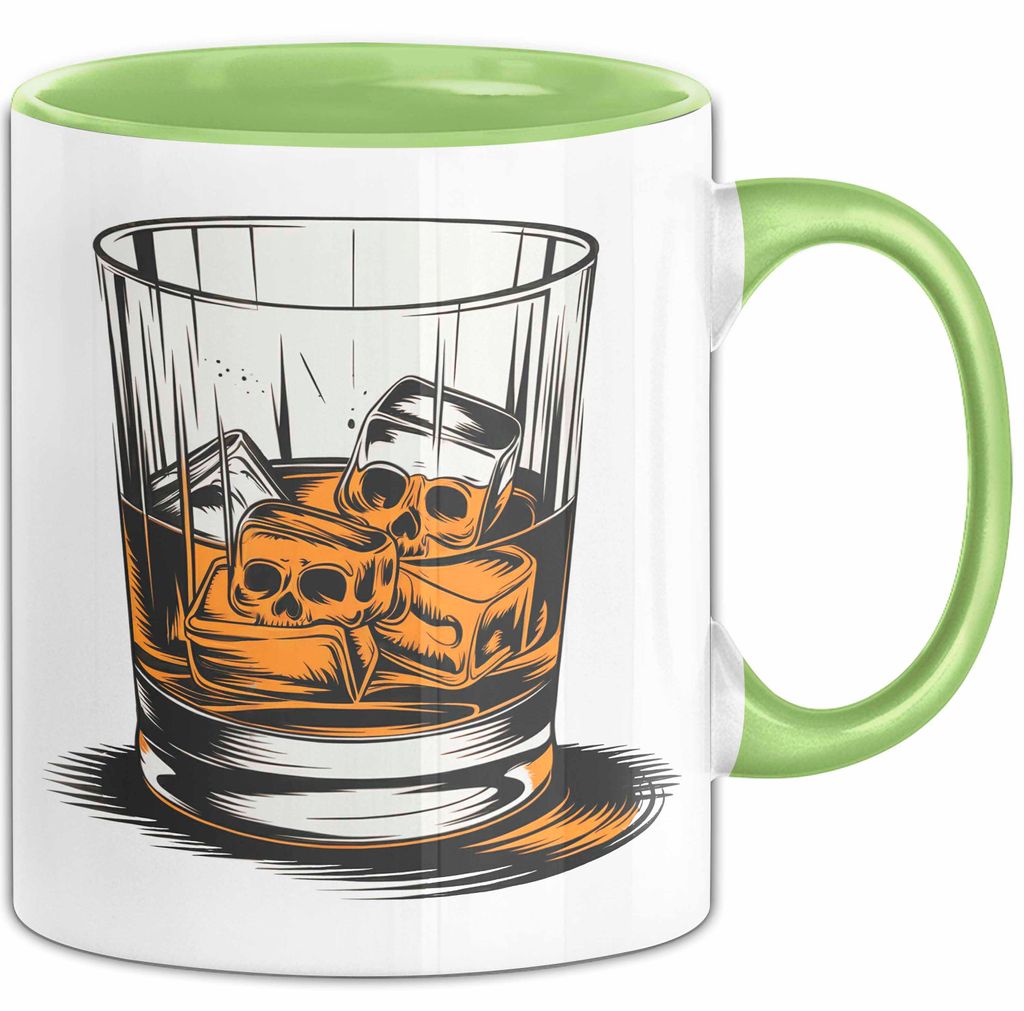 Whiskytrinker Tasse Geschenkidee für Whisky Liebhaber (Grün)