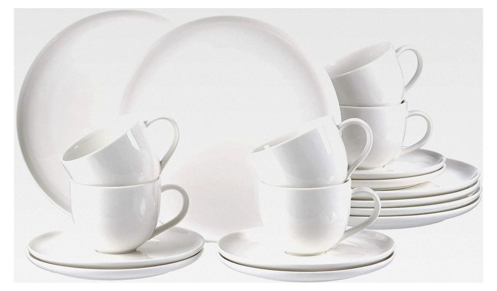 Kaffeeservice Skagen, 18-teilig, Weiß